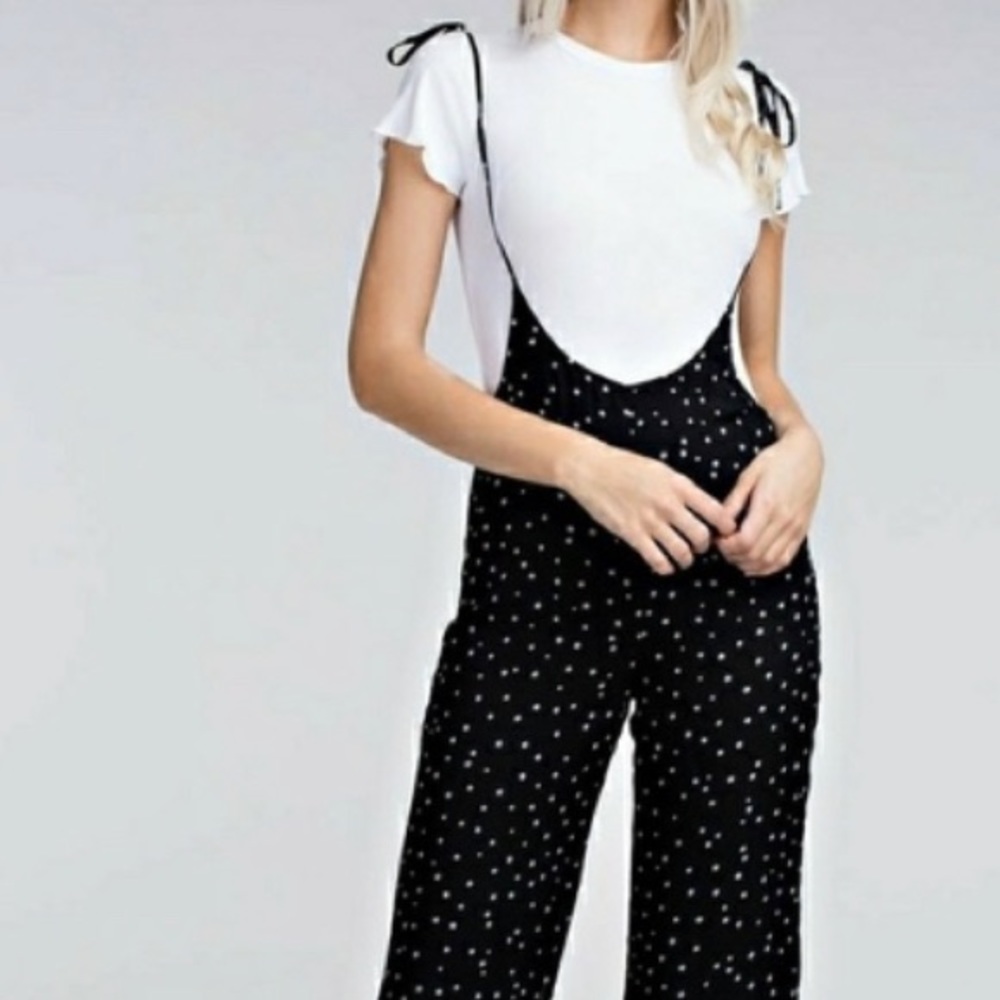Honey Punch Kenzie Star print jumpsuit